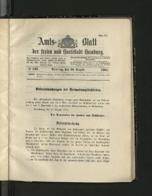 No. 133, 30. August 1904.