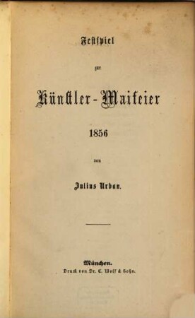 Festspiel zur Künstler-Maifeier