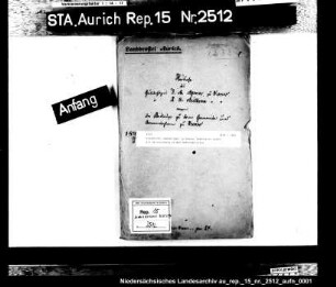 Einsprüche auswärtiger in Weener Begüterter gegen die Heranziehung zu den Gemeindelasten