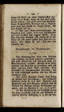 § 148-152. Verrichtungen im Blumengarten.
