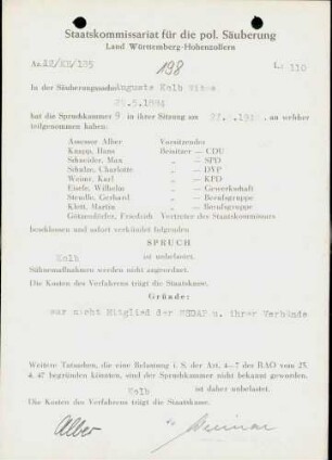Kolb, Auguste