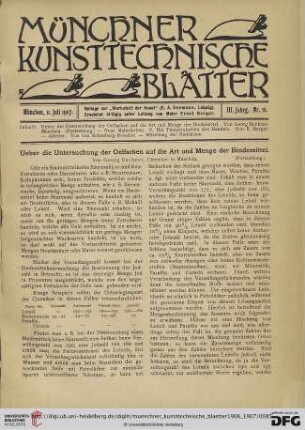 3: Ueber die Untersuchung der Oelfarben auf die Art und Menge der Bindemittel, [2]