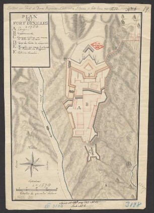 Plan du Fort d'Exilles