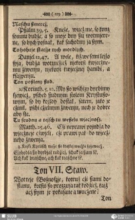 Ton VII. Staw