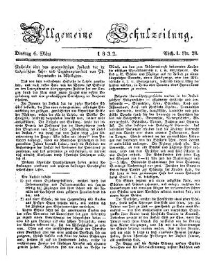 Nachricht über den gegenwärtigen Zustand der de Lasper'schen Lehr- und Erziehungsanstalt