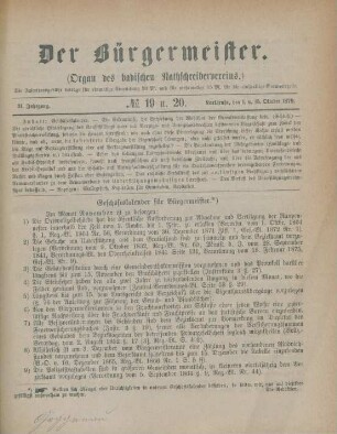 No. 19/20 - No. 24.1879