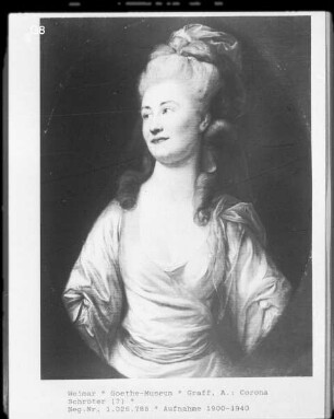 Bildnis der Schauspielerin Corona Elisabeth Wilhelmine Schroeter