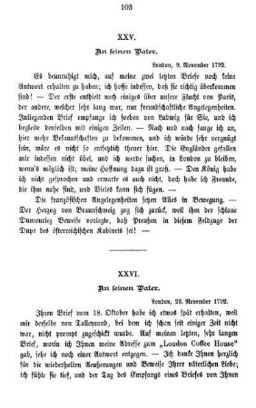 XXV. An seinen Vater.