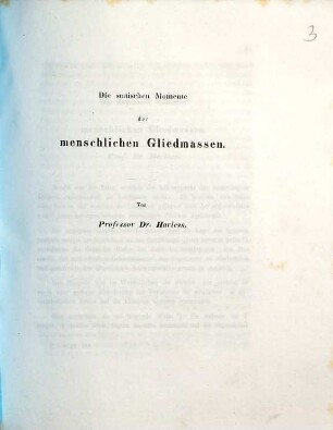 Die statischen Momente der menschlichen Gliedmaßen, 1