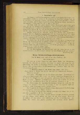 Neue Schmetterlings-Aberrationen.