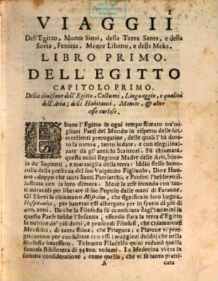 Viaggi fatti nell'Egitto