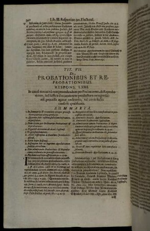 Tit. VII. De Probationibus Et Reprobationibus.