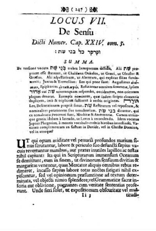 LOCUS VII. De Sensu Dicti Numer. XXIV. com 5.