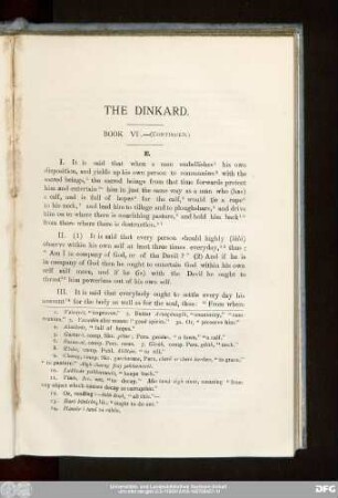The Dinkard. Book VI.—(Continued.)