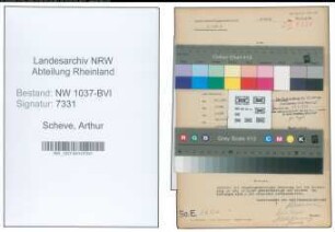 Entnazifizierung Arthur Scheve , geb. 13.04.1890 (Montagemeister)