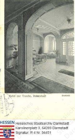 Darmstadt, Hotel zur Traube / Vestibül, Interieur