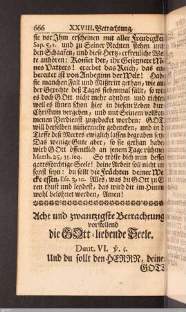 28. Betrachtung: Die Gott-liebende Seele