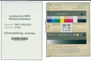 Entnazifizierung Johannes Schimmelpfennig , geb. 27.12.1900 (Polizeimeister)
