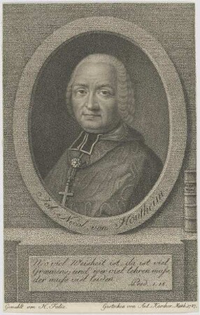 Bildnis des Joh. Nicol. von Hontheim