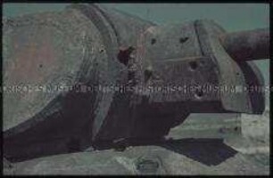 Zerstörter sowjetischer Panzer