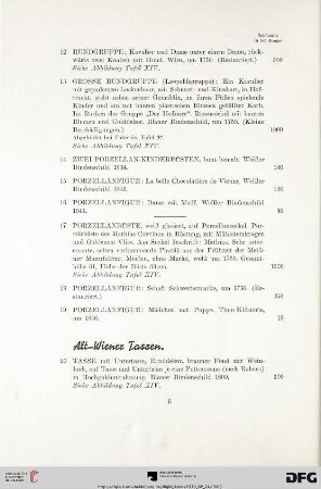 Alt-Wiener Tassen (Nr. 20-31)