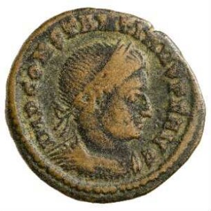 Münze, Follis, Aes 3, 313 - 314 n. Chr.