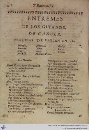 Entremes de los Gitanos.