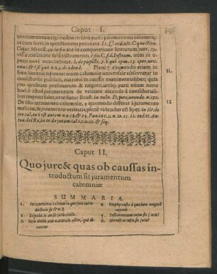Caput II. Quo iure & quas ob caussas introductum sit iuramentum calumniae.