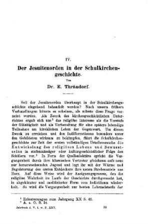 Der Jesuitenorden in der Schulkirchengeschichte