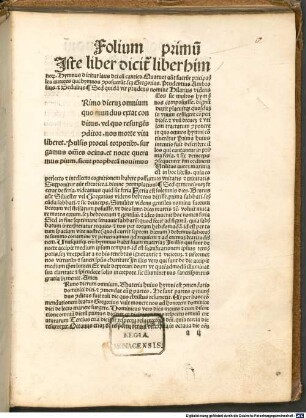 Expositio hymnorum