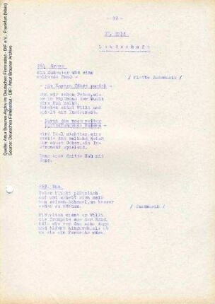 Drehbuch (Auszug)