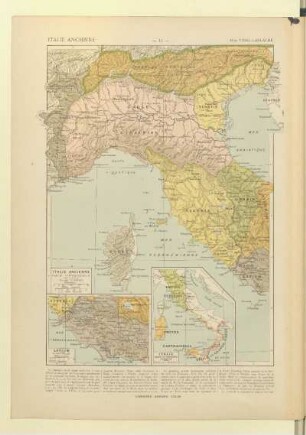 Italie ancienne partie septentrionale, Latium, Italie avant la conquête romaine