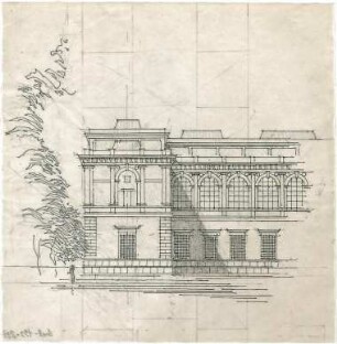 Döllgast, Hans; München; Alte Pinakothek, Wiederaufbau - Ansicht