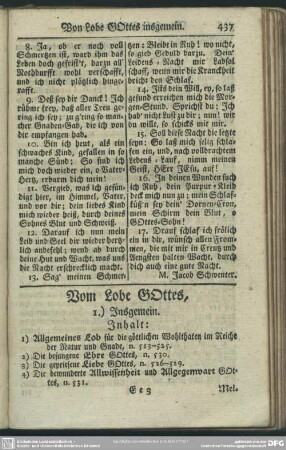 [XI.] Vom Lobe GOttes
