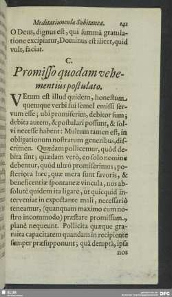C. Promisso quodam vehementius postulato