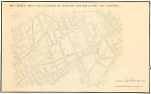 Kinderklinik und Hals-Nasen-Ohrenklinik der Universität Köln: Lageplan des Universitätsgeländes und der Bauten mit Umgebung 1:2500