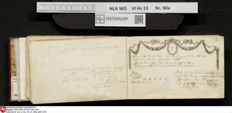 Stammbuch des Ernst Philipp Ludwig Zellmann (1763-1795) aus
                           Braunschweig
