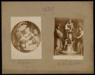 Palazzo Pitti, Florenz / Uffizien, Florenz: Galleria Palatina: Madonna della Seggiola von Raffael, Uffizien: Harpyienmadonna von Andrea del Sarto