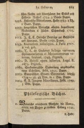 669-730, Philologische Bücher.