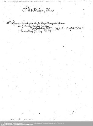 Alterthum, Hans