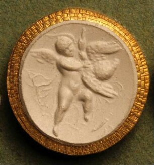 Fliegender Cupido, eine Gans würgend (Daktyliothek, Erstes Mythologisches Tausend)