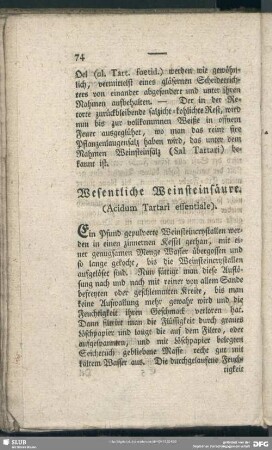 Wesentliche Weinsteinsäure