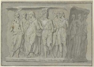 Relief eines antiken Sarkophags