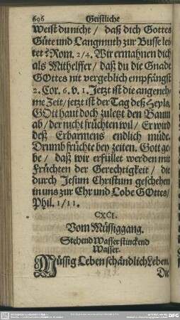 CXCI. Vom Müssiggang