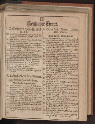 II. Geistlicher Staat.