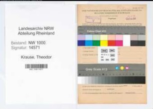 Entnazifizierung Theodor Krause, geb. 19.11.1887 (Postobersekretaer)