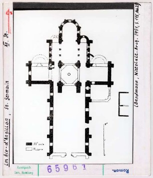 Les-Aix-d'Angillon: Pfarrkirche Saint-Germain, Grundriss