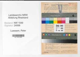 Entnazifizierung Peter Luessem , geb. 29.10.1897 (Postbeamter)