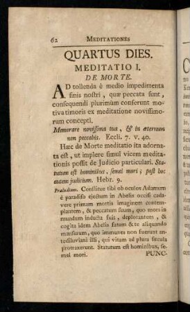 62-73, Meditatio I