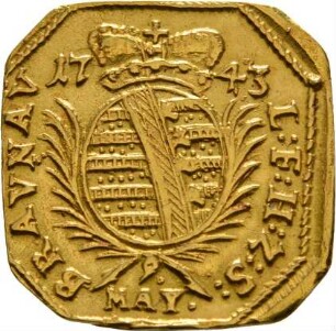 Münze / Notgeld, Dukat, 1743